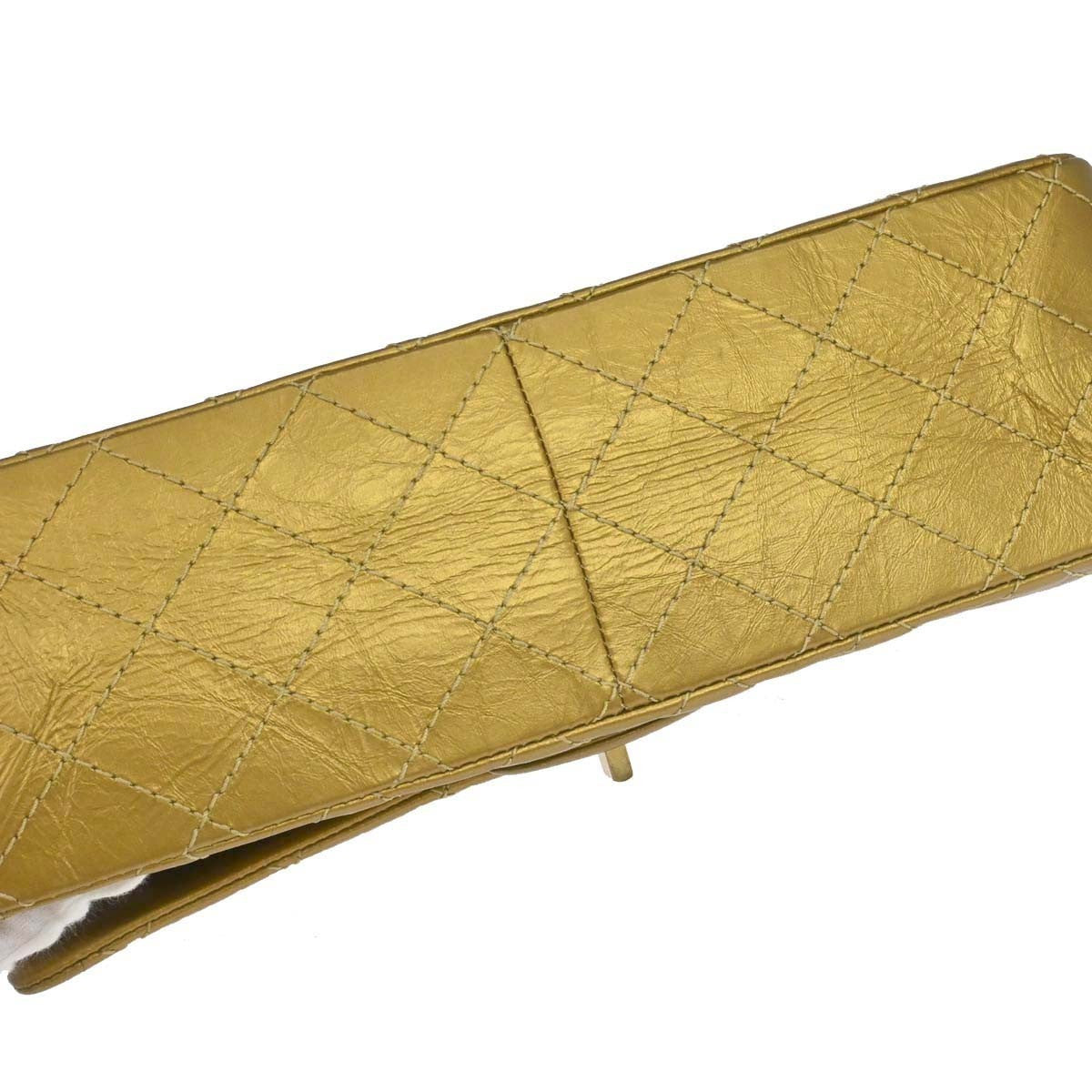 Chanel 2.55 Leather Gold Calfskin Shoulder Bag Bag (Pre-Owned)