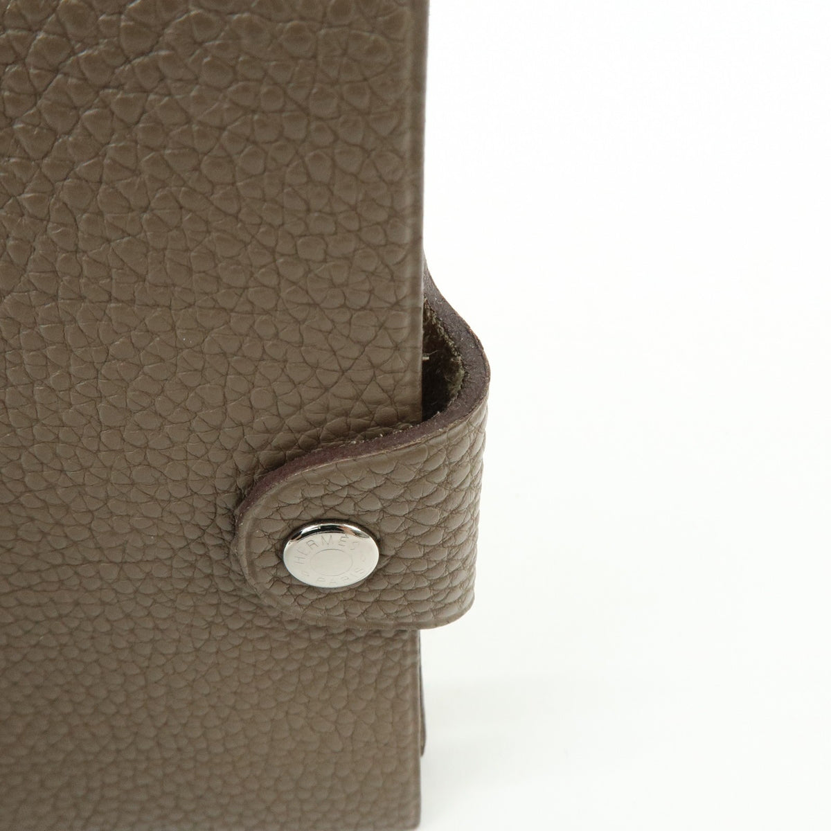 Hermes Ulysses Agenda Cover Leather Beige Leather Briefcase Bag (Pre-Owned)
