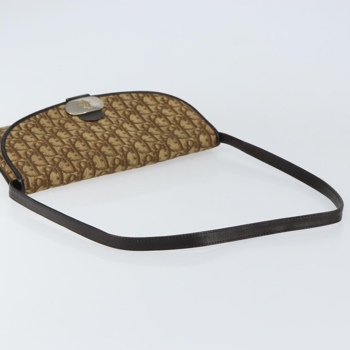 Christian Dior Vintage Trotter Canvas Beige Canvas Shoulder Bag Bag (Pre-Owned)