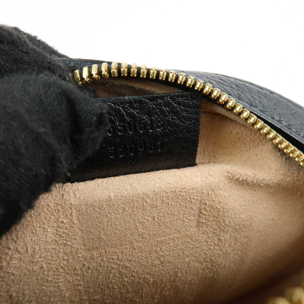 Gucci Ophidia Round Leather Black Leather Shoulder Bag Bag (Pre-Owned)