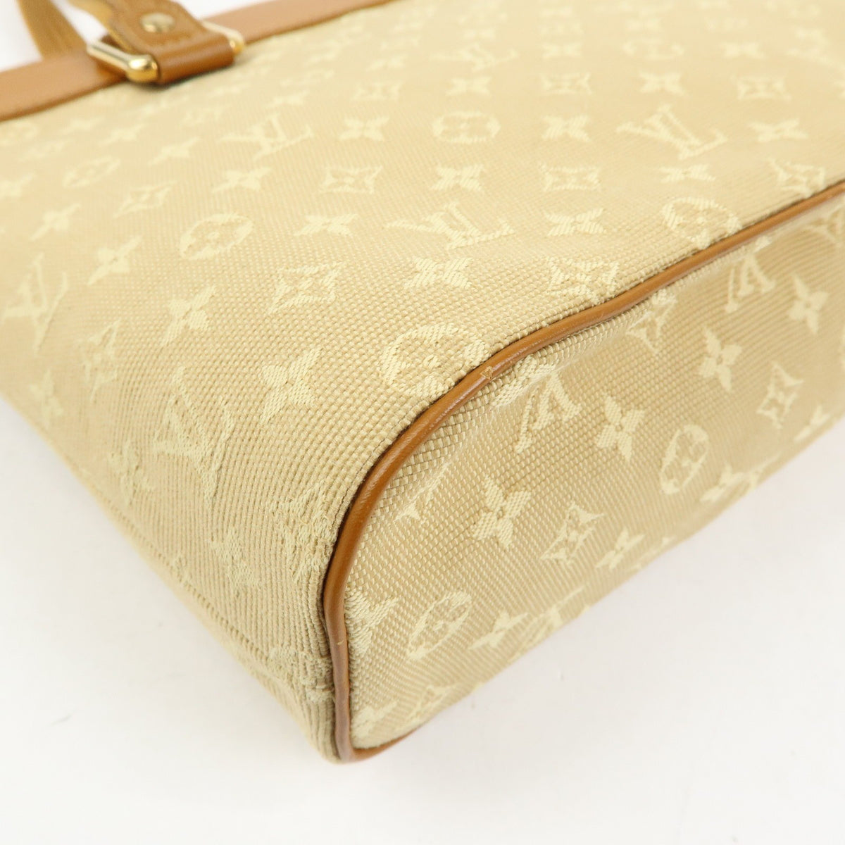 Louis Vuitton Lucille Mini Lin Beige Canvas Handbag (Pre-Owned)
