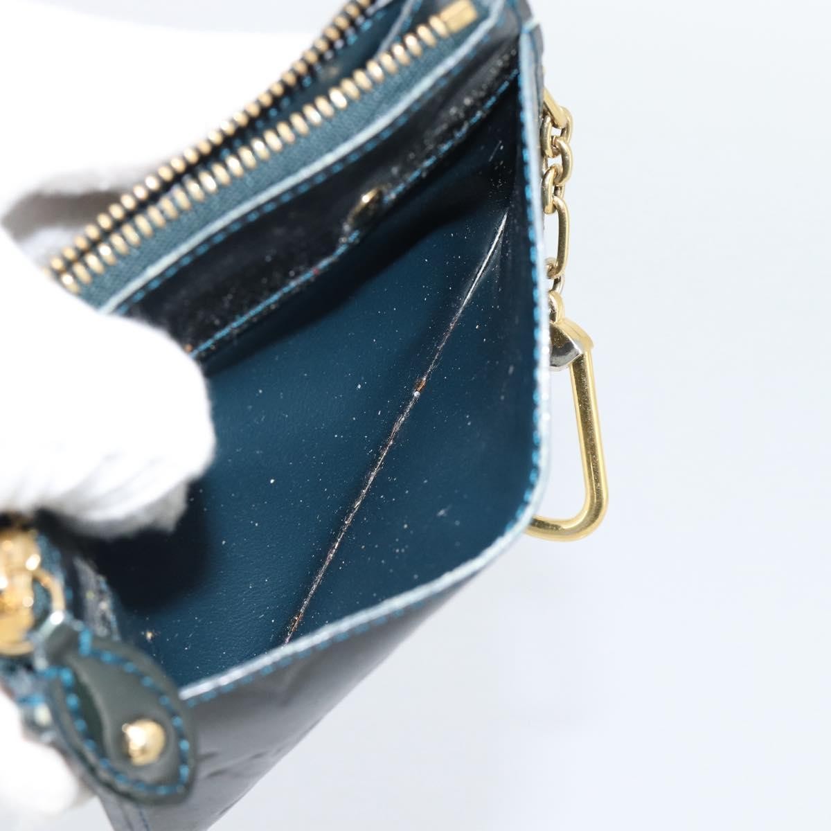 Louis Vuitton Pochette Clés Nm Monogram Vernis Patent Leather Blue Patent_Leather Wallets Accessory (Pre-Owned)