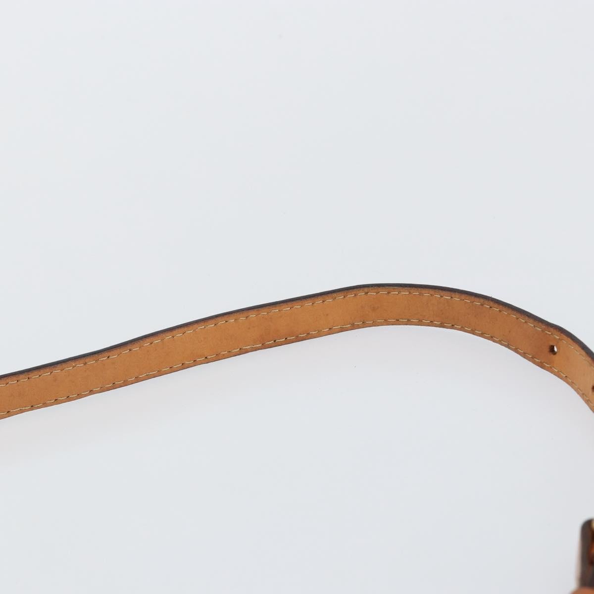Celine Vintage Macadam Canvas And Leather Beige Canvas Shoulder Bag Bag (Pre-Owned)