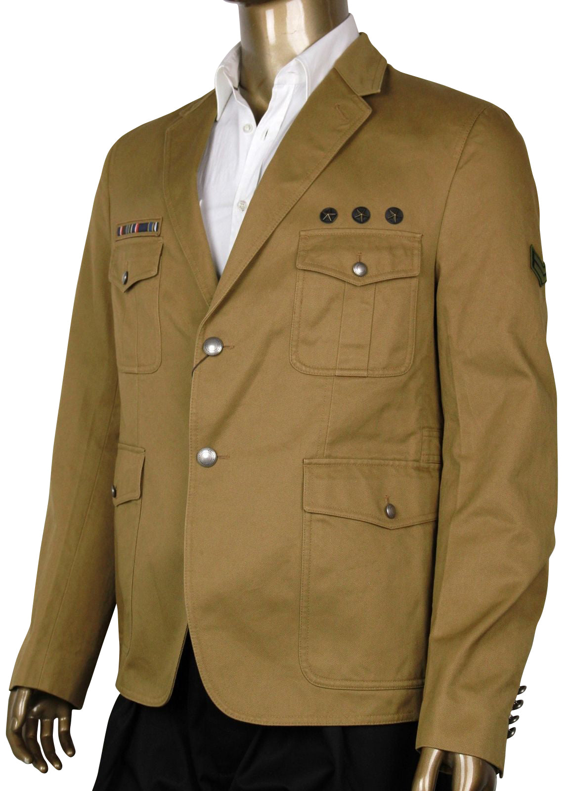 Gucci Men's Light Brown Cotton Jacket (G 52 / US 42)