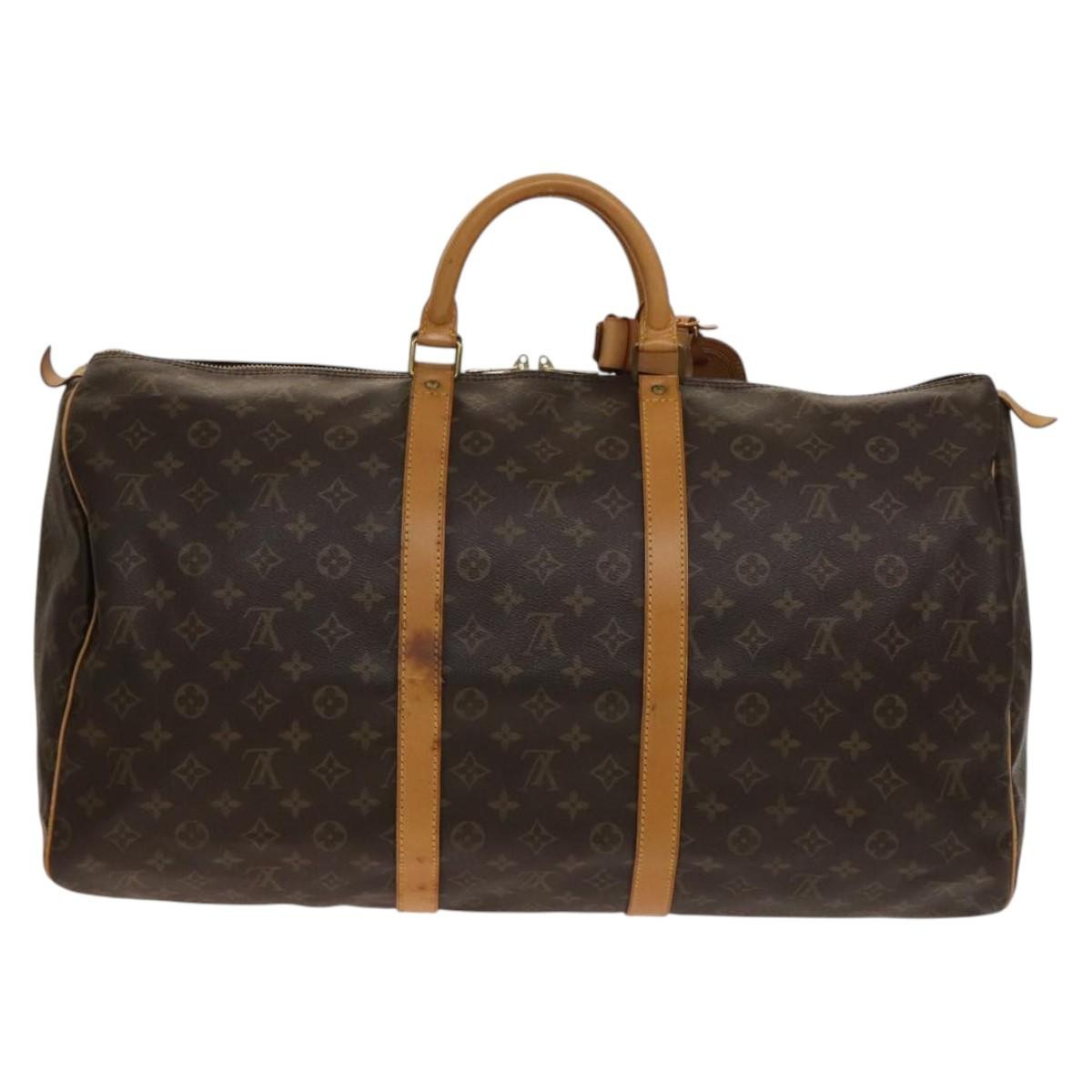 Louis Vuitton Keepall Monogram Canvas Brown Canvas Travel Bag Bag (Pre-Owned)