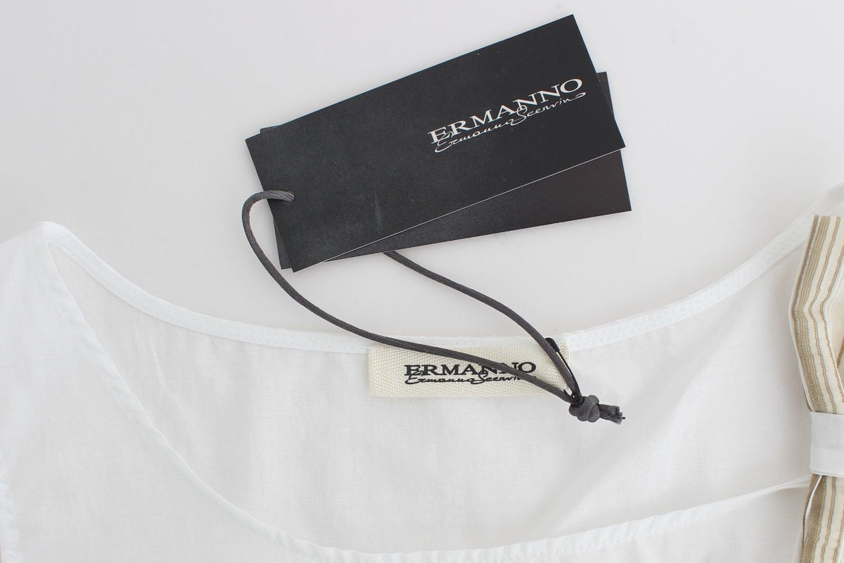 Ermanno Scervino White Top Blouse Tank Shirt Women's Sleeveless