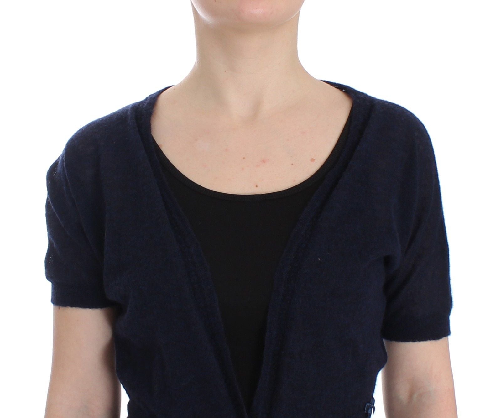 Ermanno Scervino Knit Blue Wool Sweater Women's Cardigan