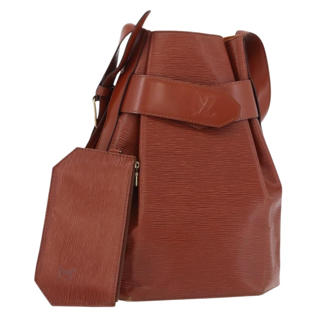 Louis Vuitton Vintage Sac D'epaule Epi Leather Brown Leather Shoulder Bag Bag (Pre-Owned)