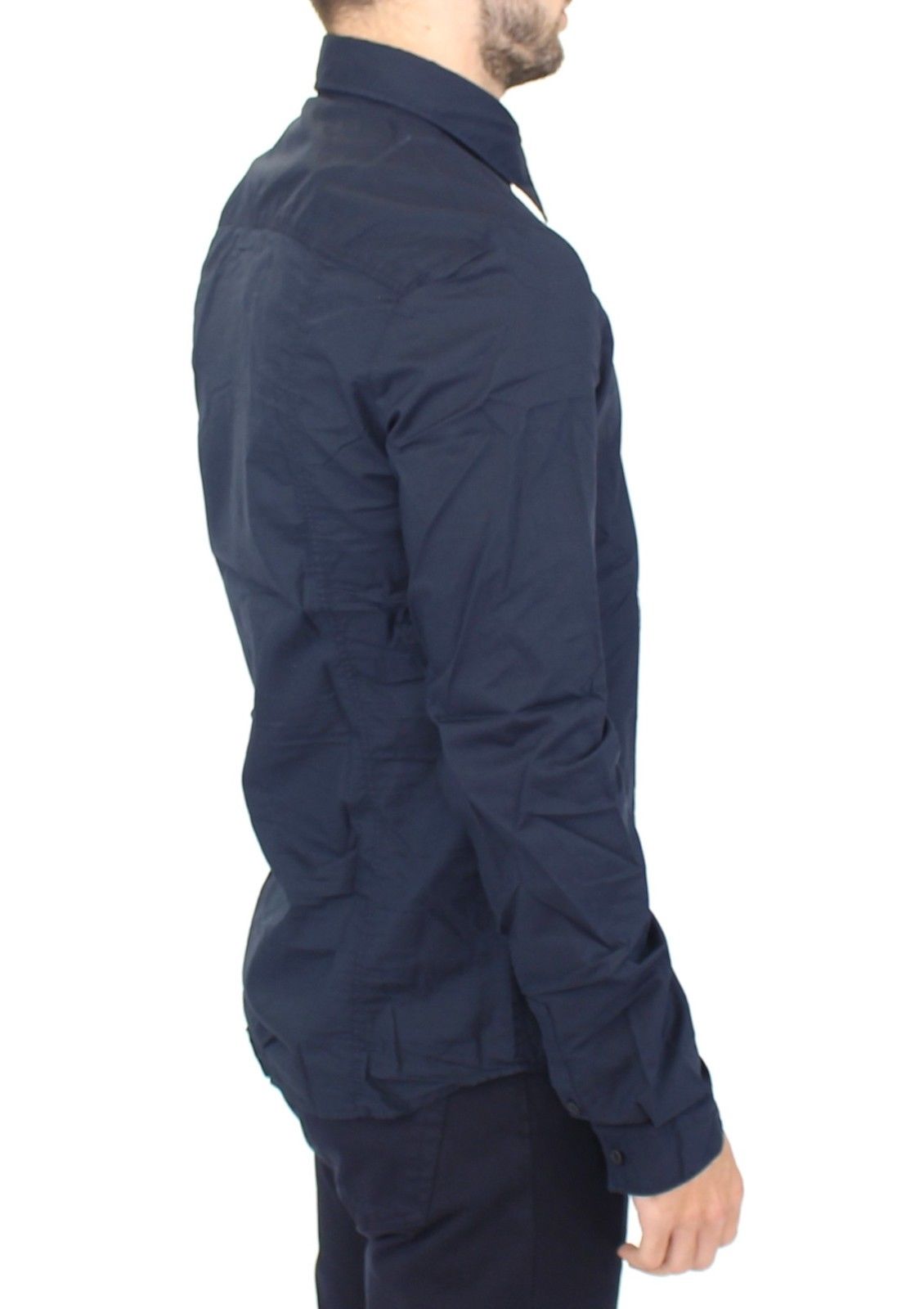 Ermanno Scervino Stunning Blue Cotton Casual Men's Shirt
