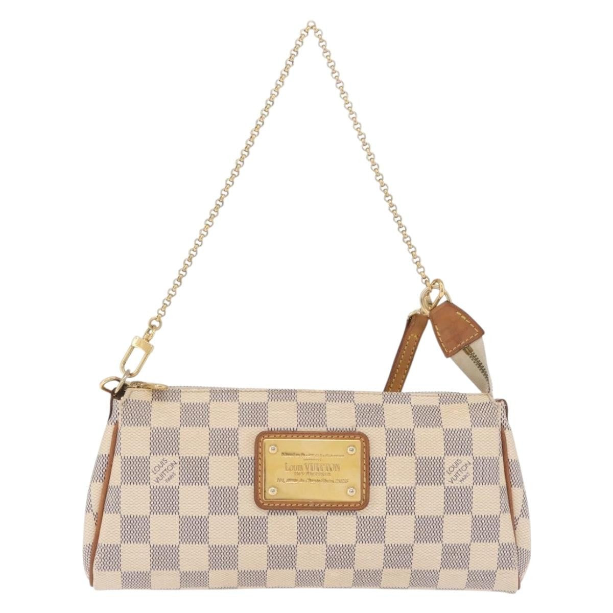 Louis Vuitton Eva Damier White Canvas Handbag (Pre-Owned)