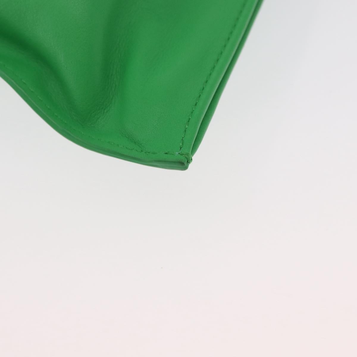 Bottega Veneta Bv Twist Leather Green Leather Handbag (Pre-Owned)