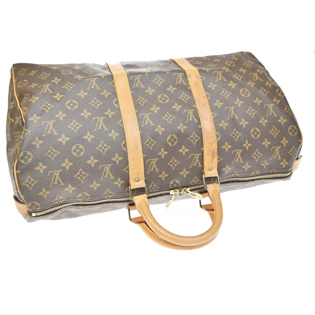 Louis Vuitton Keepall Monogram Canvas Brown Canvas Travel Bag Bag (Pre-Owned)