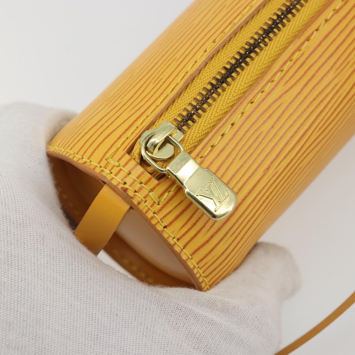 Louis Vuitton Soufflot Pochette Epi Leather Yellow Leather Clutche & Pouche Bag (Pre-Owned)