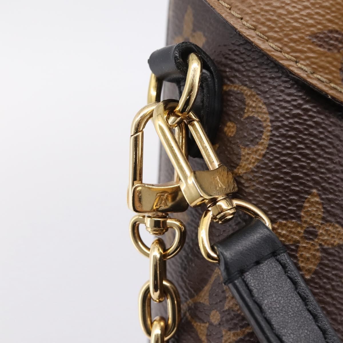 Louis Vuitton Camera Box Nm Studded Reverse Monogram Canvas Brown Canvas Handbag (Pre-Owned)