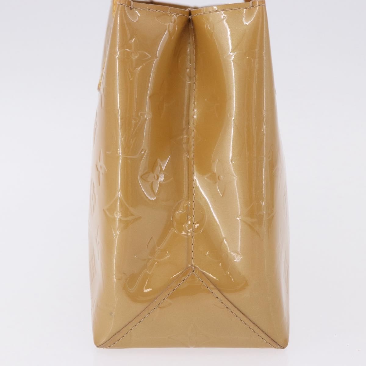 Louis Vuitton Reade Monogram Vernis Beige Patent_Leather Handbag (Pre-Owned)