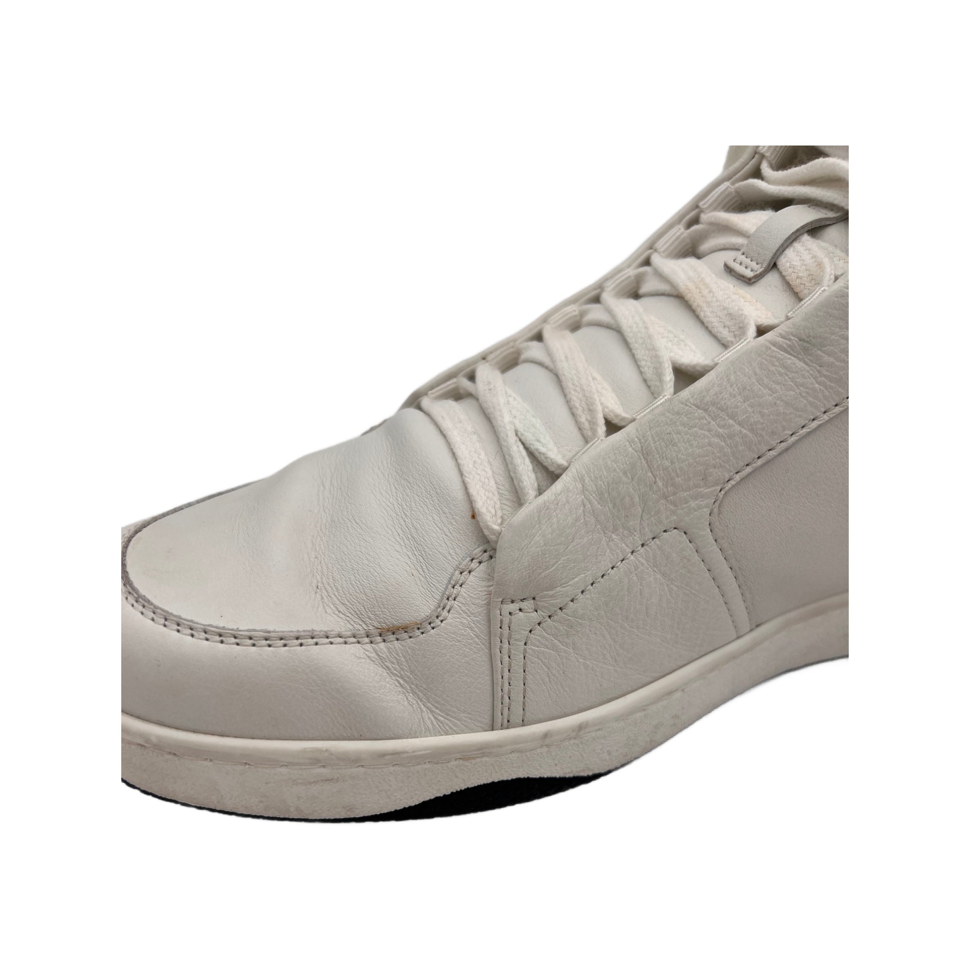 Gucci Men's Zip Up Black / White Suede / Leather Hi Top Sneakers (Pre-Owned)