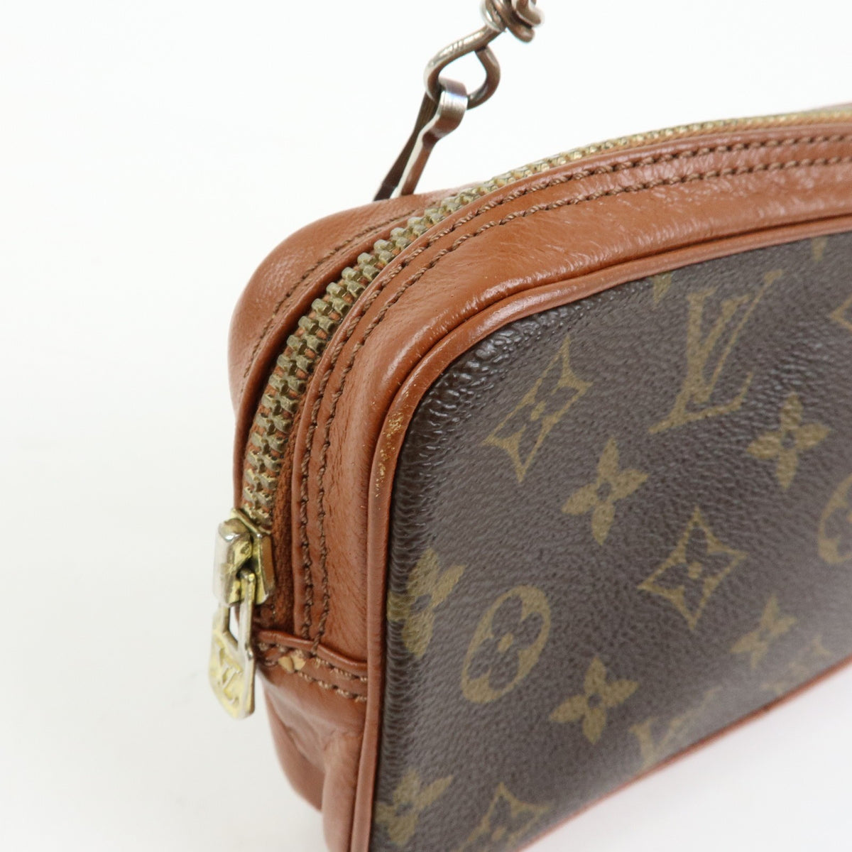 Louis Vuitton Pochette Marly Bandouliere Monogram Canvas Brown Canvas Handbag (Pre-Owned)