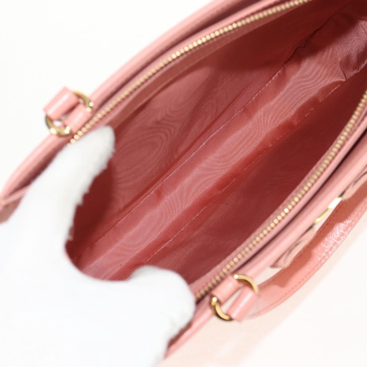 Salvatore Ferragamo Vala Leather Pink Leather Handbag (Pre-Owned)