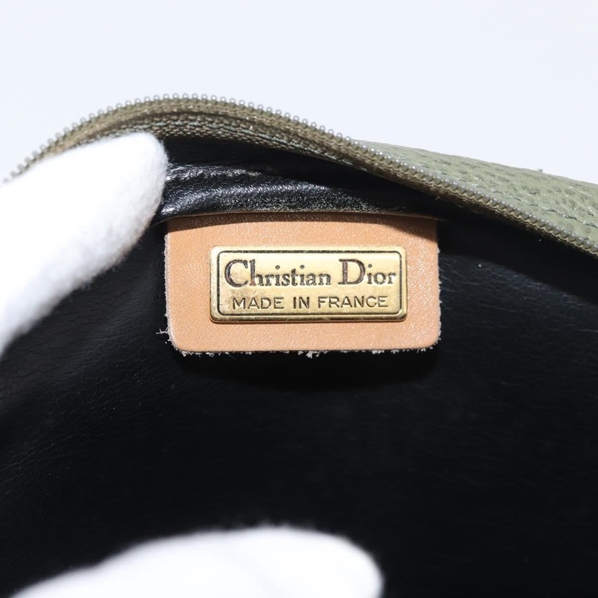 Christian Dior Cd Shoulder Bag Leather Green Leather Shoulder Bag Bag (Pre-Owned)