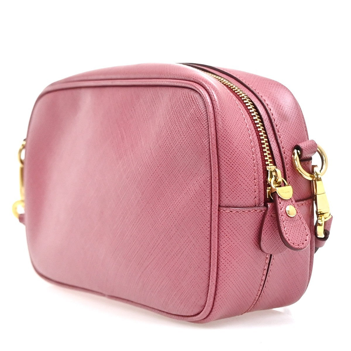 Salvatore Ferragamo Gancini Leather Pink Leather Shoulder Bag Bag (Pre-Owned)