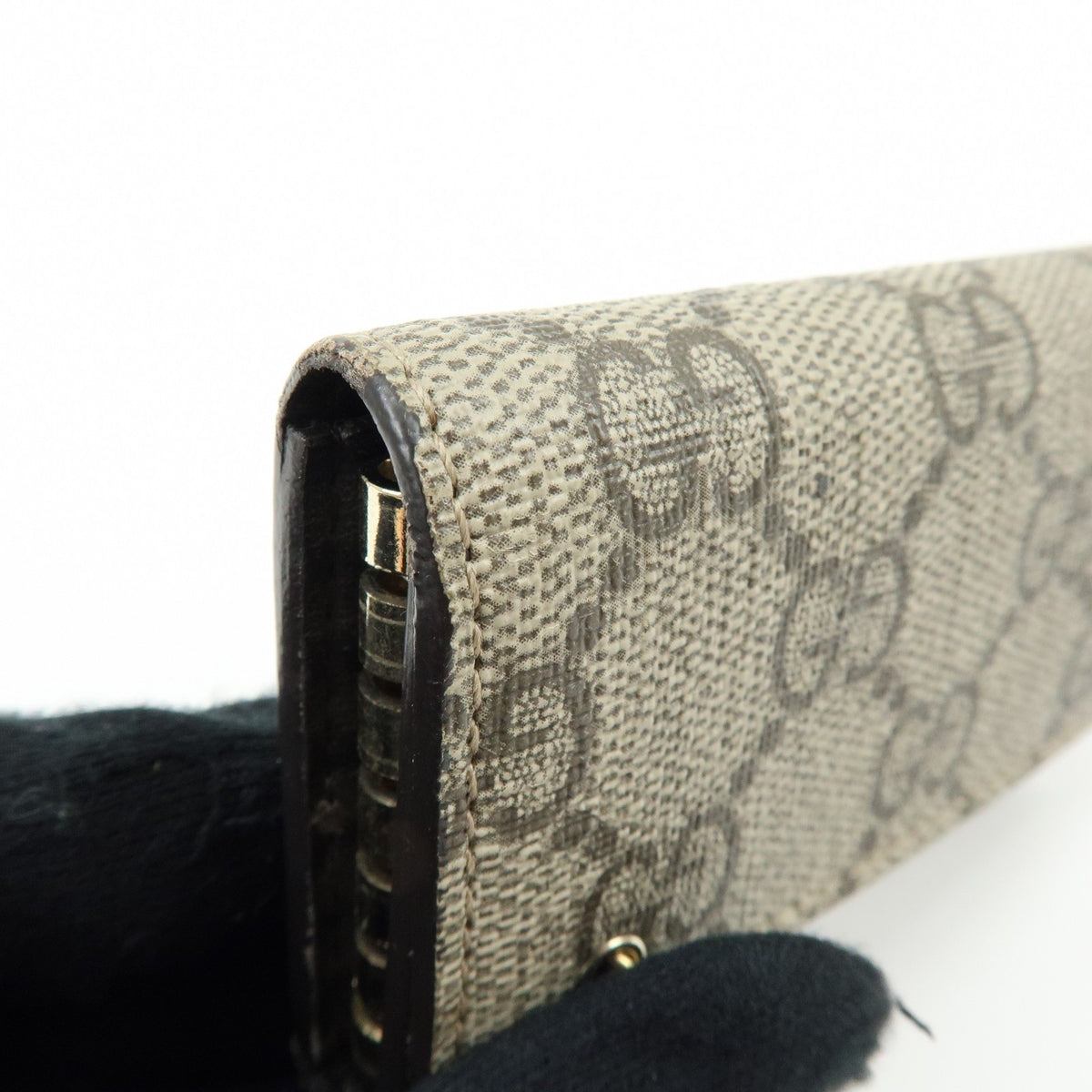 Gucci Interlocking G French Gg Coated Canvas Beige Canvas Wallets Accessory (Pre-Owned)