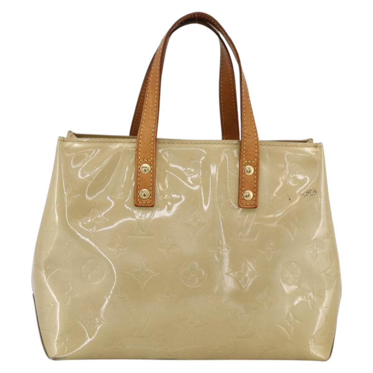 Louis Vuitton Reade Monogram Vernis Beige Patent_Leather Handbag (Pre-Owned)