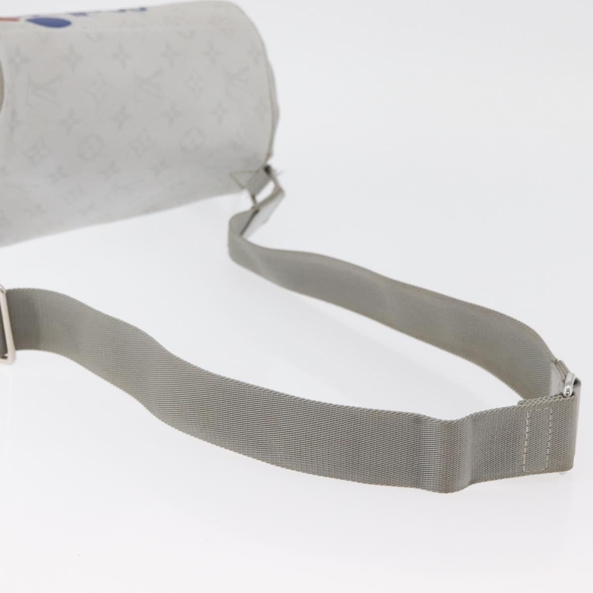 Louis Vuitton Chalk Sling Limited Edition Logo Story Monogram Canvas Gray Canvas Handbag (Pre-Owned)