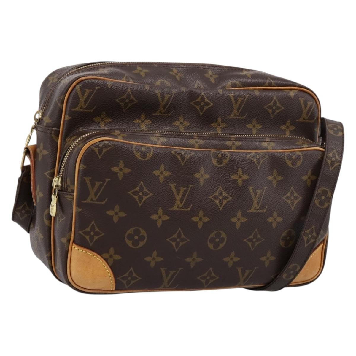 Louis Vuitton Nil Shoulder Bag Monogram Canvas Brown Canvas Shoulder Bag Bag (Pre-Owned)