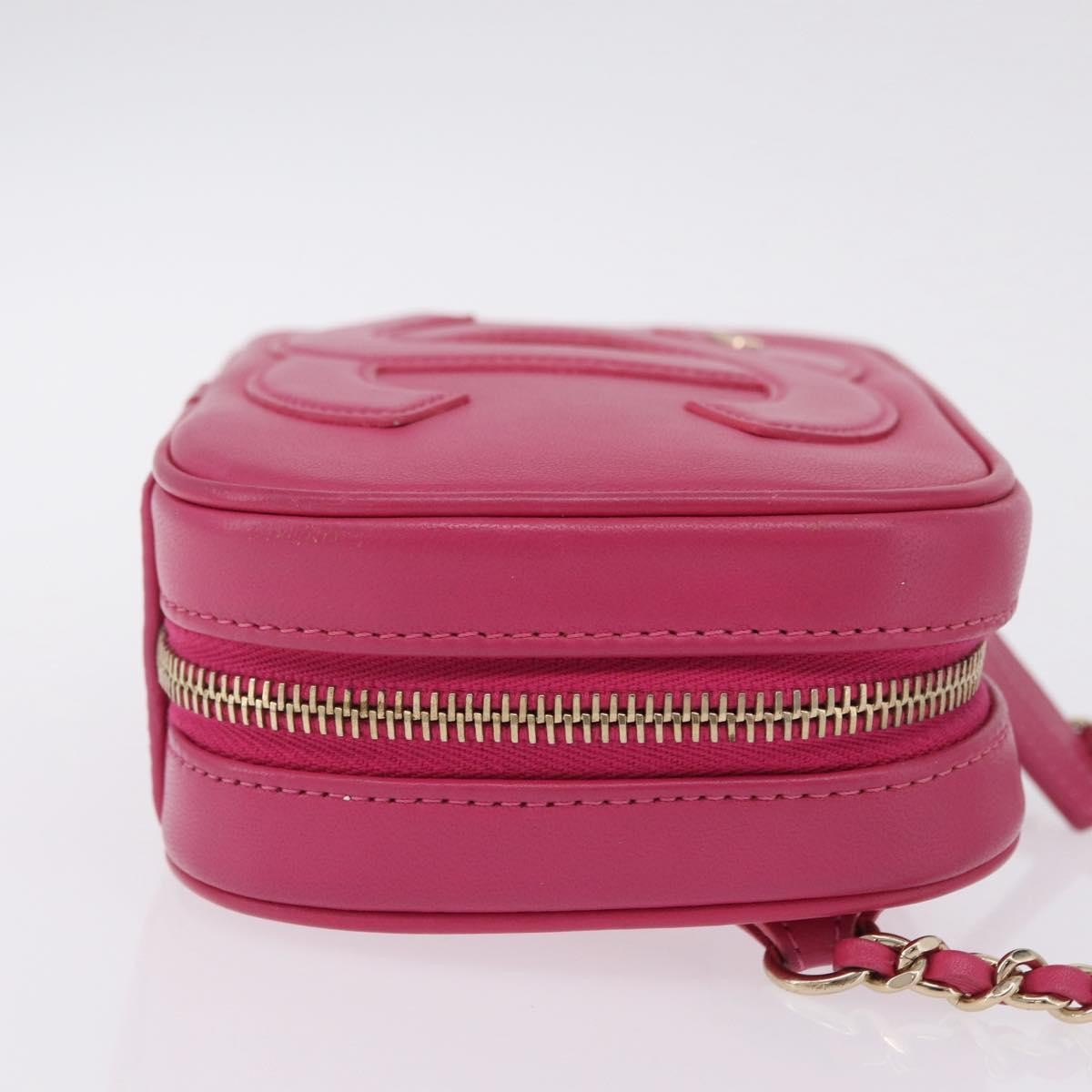 Chanel Cc Mania Camera Lambskin Pink Leather Handbag (Pre-Owned)