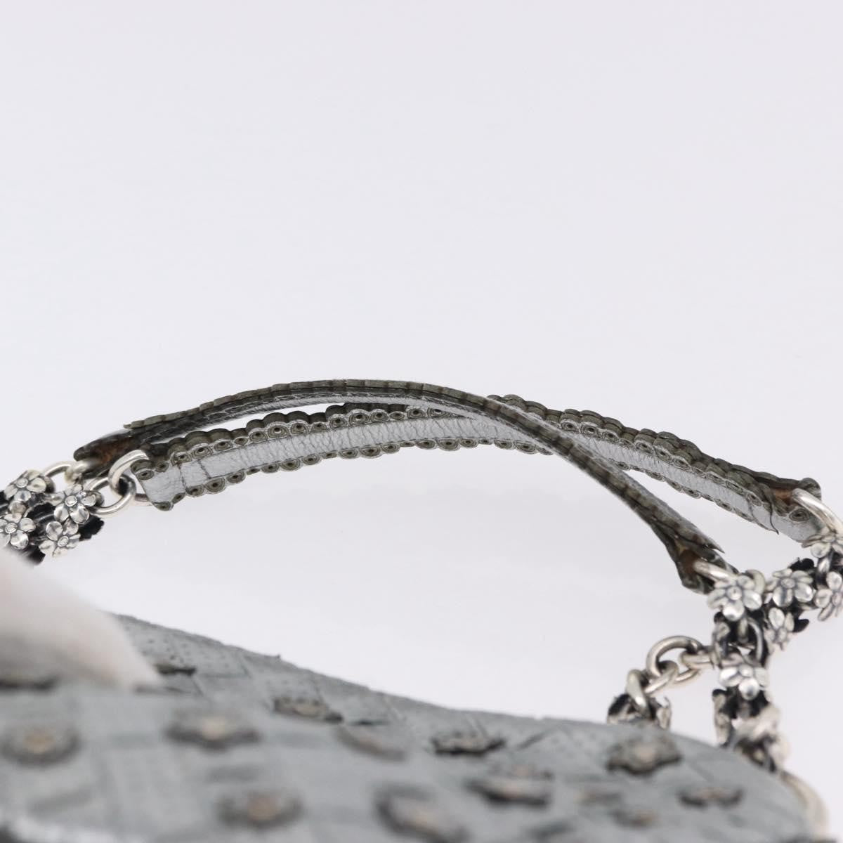 Bottega Veneta Intrecciato Shoulder Leather Silver Leather Shoulder Bag Bag (Pre-Owned)
