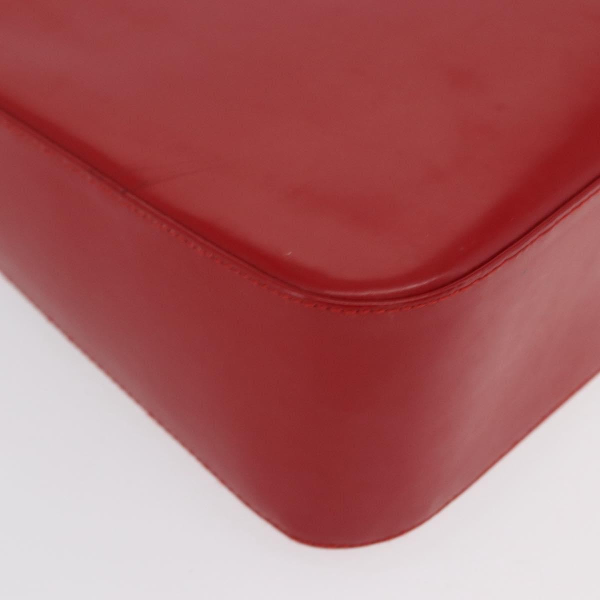 Salvatore Ferragamo Vala Leather Red Leather Handbag (Pre-Owned)