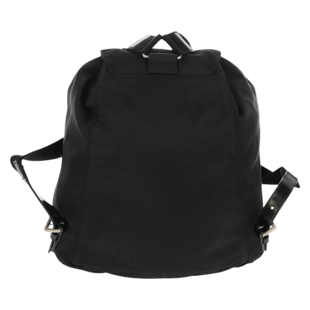 Prada Front Pocket Tessuto Black Nylon Backpack Bag (Pre-Owned)
