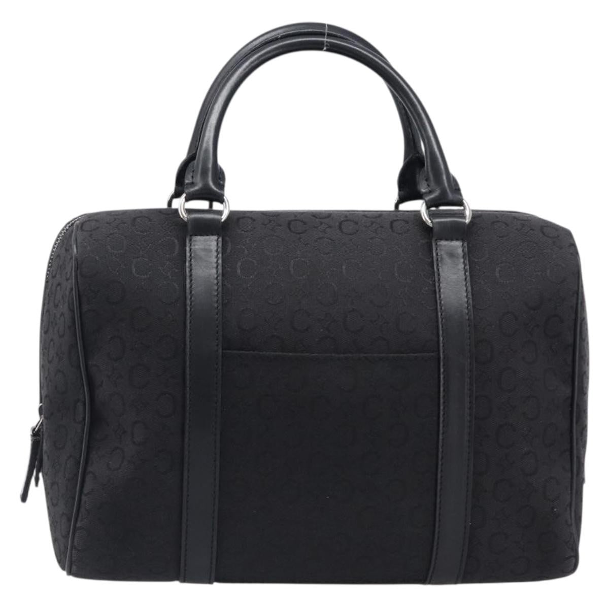 Celine Boston C Macadam Canvas Black Canvas Handbag (Pre-Owned)
