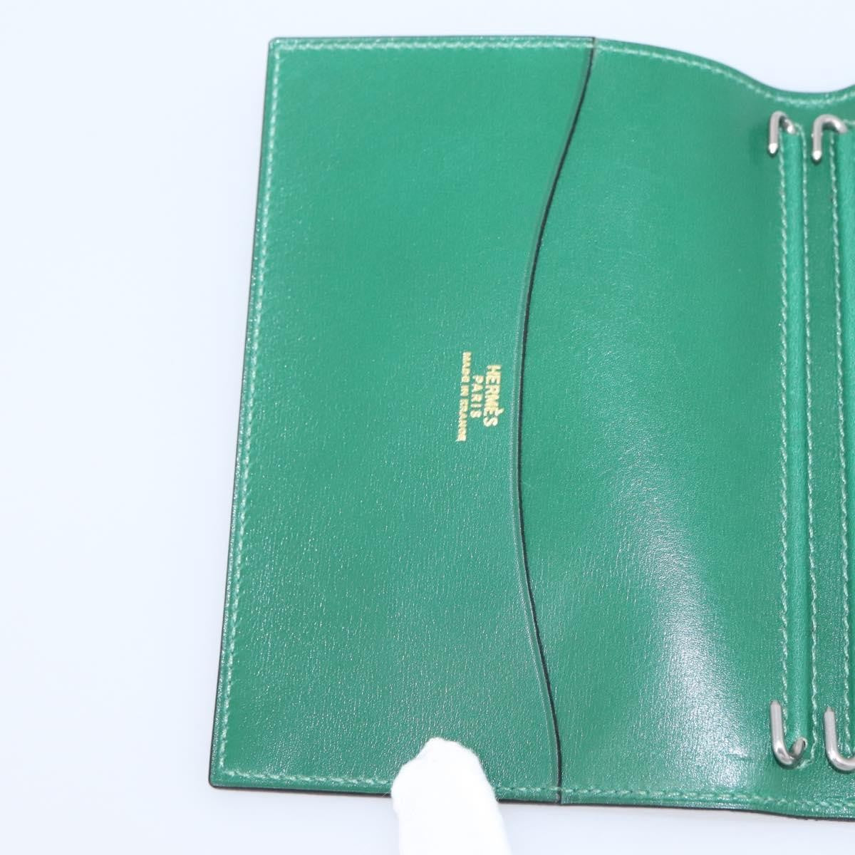 Hermes Simple Agenda Cover Leather Black Leather Briefcase Bag (Pre-Owned)