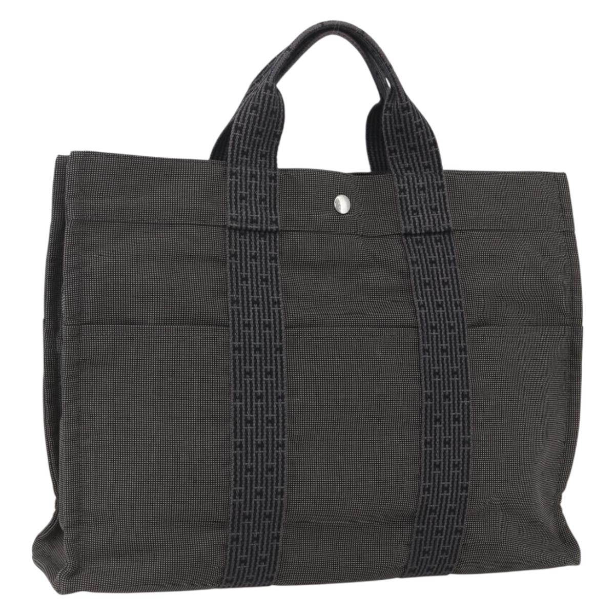 Hermes Fourre-Tout Herline Fourre-Tout Herline Gray Canvas Tote Bag Bag (Pre-Owned)