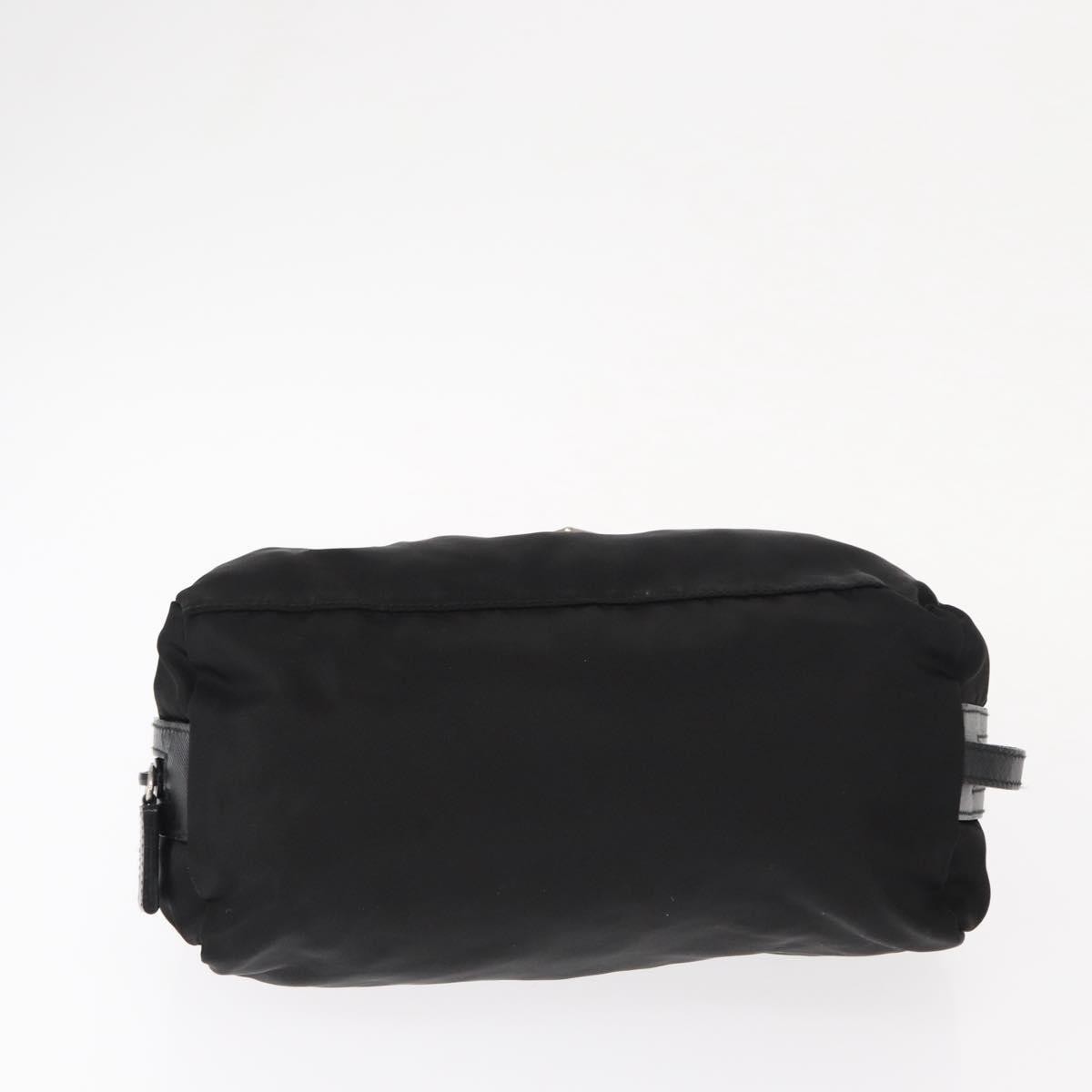 Prada Logo Pouch Nylon Black Nylon Clutche & Pouche Bag (Pre-Owned)
