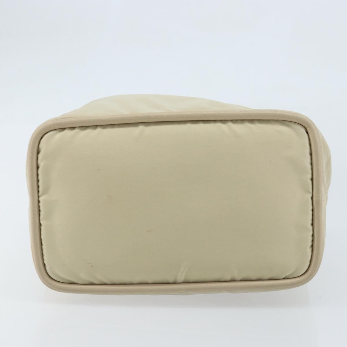 Celine Handbag Nylon Beige Nylon Handbag (Pre-Owned)