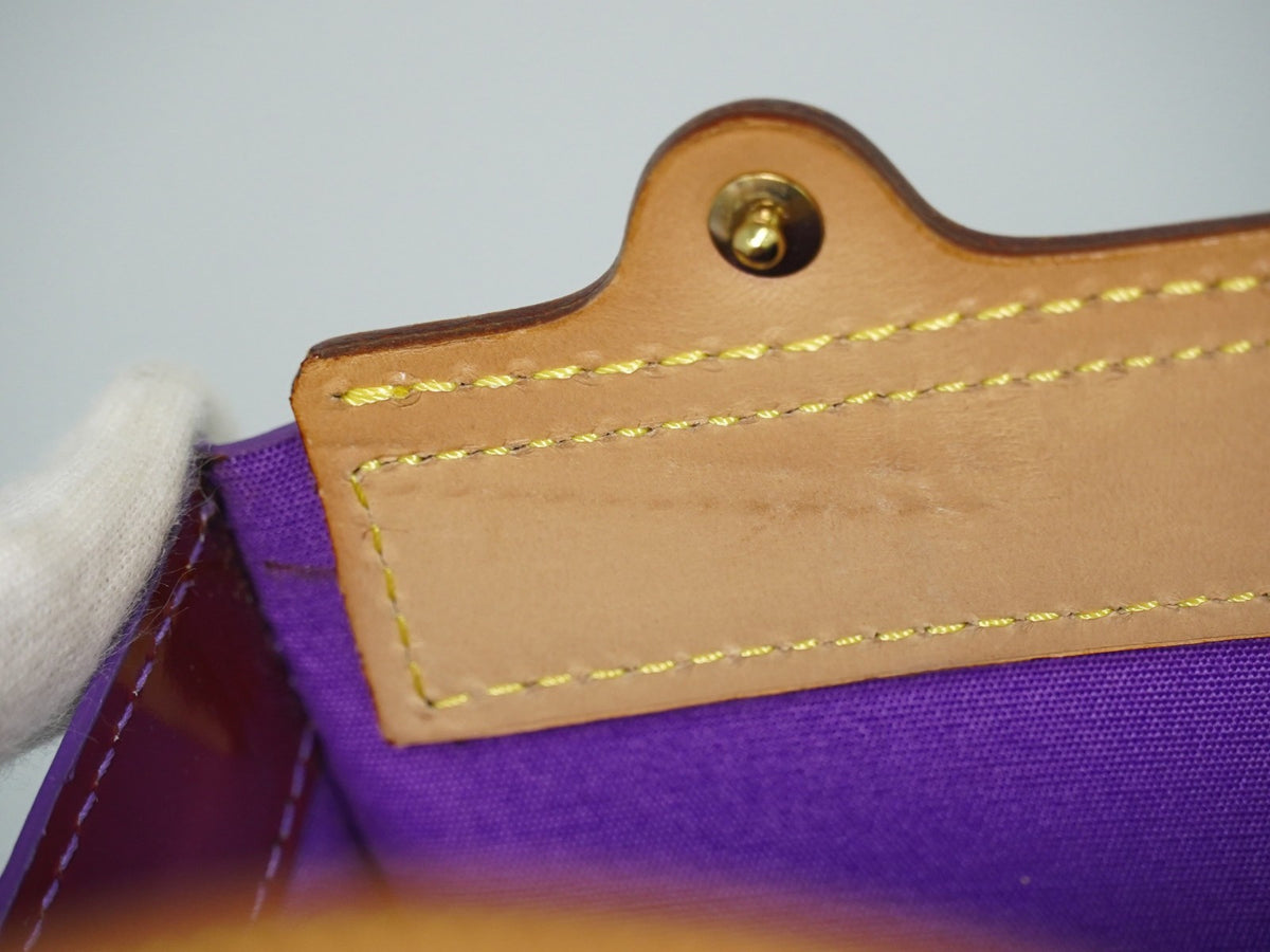 Louis Vuitton Stanton Monogram Vernis Purple Leather Tote Bag Bag (Pre-Owned)