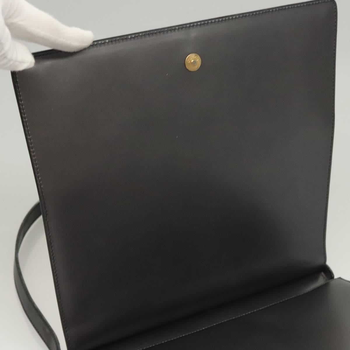 Gucci Shoulder Leather Brown Leather Shoulder Bag Bag (Pre-Owned)