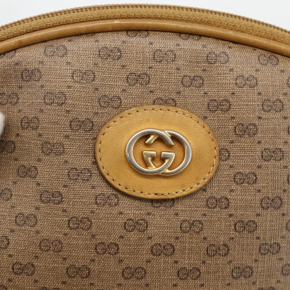 Gucci Micro Gg Supreme Gg Canvas Beige Pvc Shoulder Bag Bag (Pre-Owned)