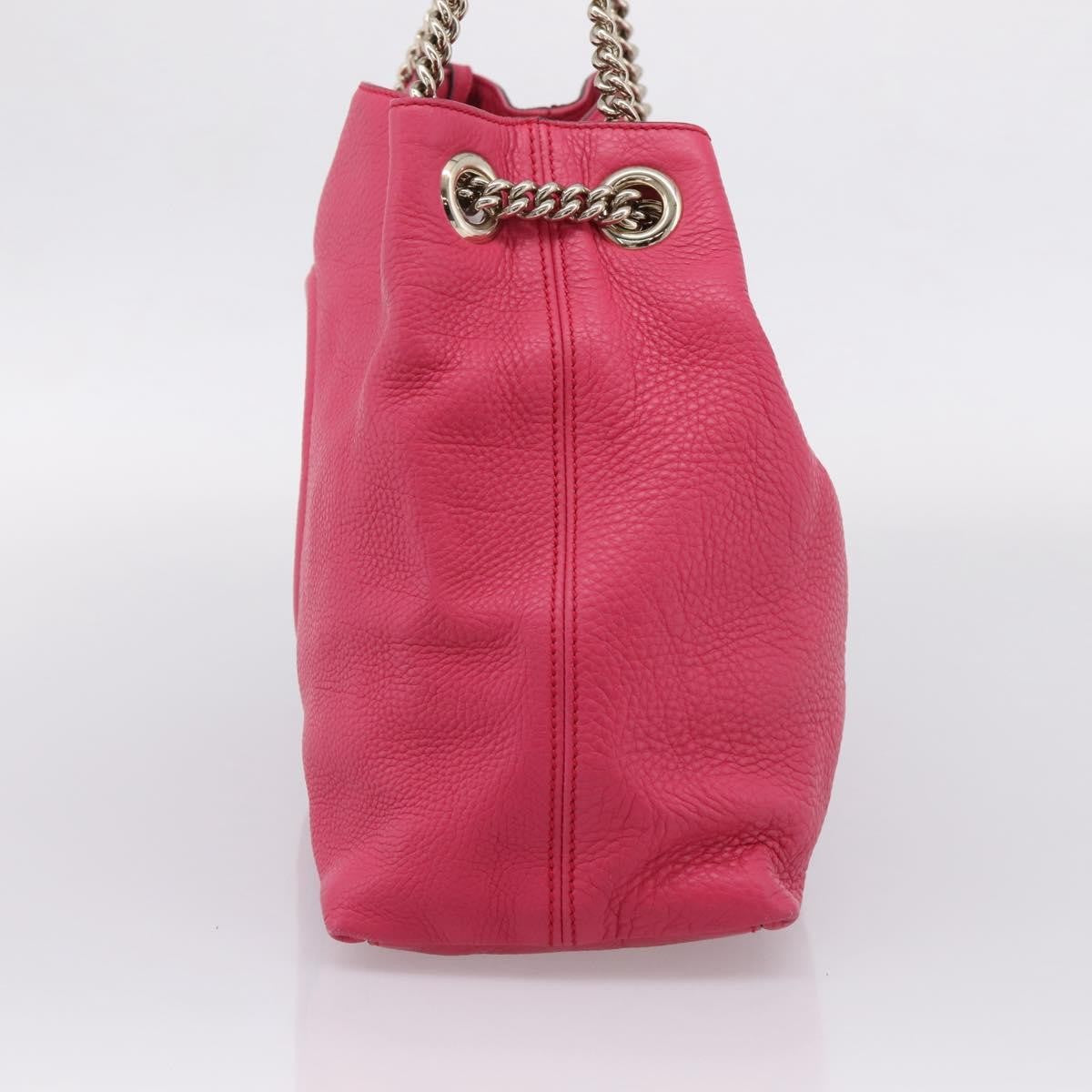 Gucci Soho Chain Strap Leather Pink Leather Shoulder Bag Bag (Pre-Owned)