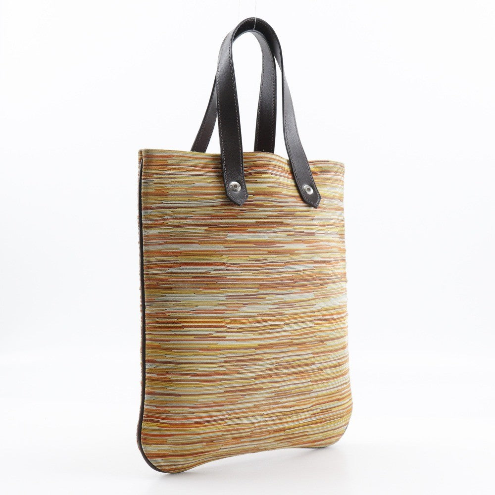 Hermes Ahmedabad Canvas Orange Canvas Tote Bag Bag (Pre-Owned)