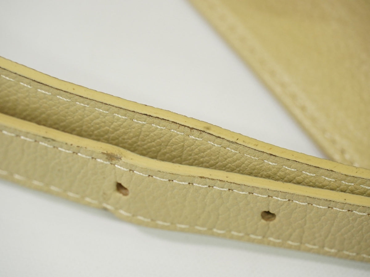 Saint Laurent Uptown Leather Beige Leather Crossbody Bag Bag (Pre-Owned)