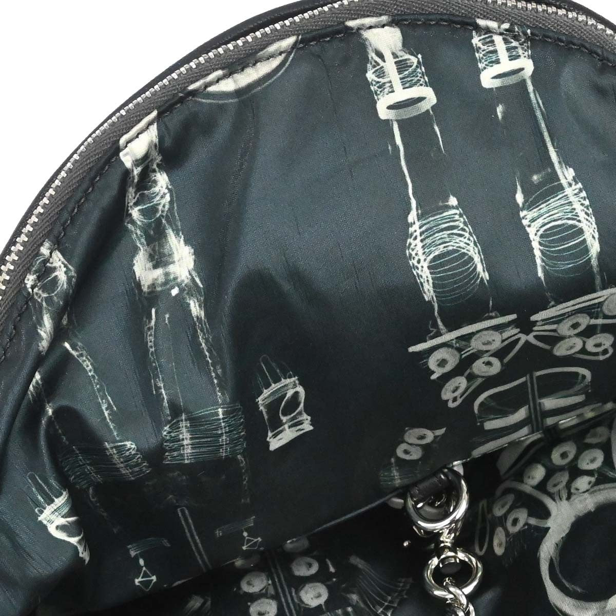 Chanel Astronaut Essentials Sequin Embellished Printed Nylon Navy Nylon Backpack Bag (Pre-Owned)