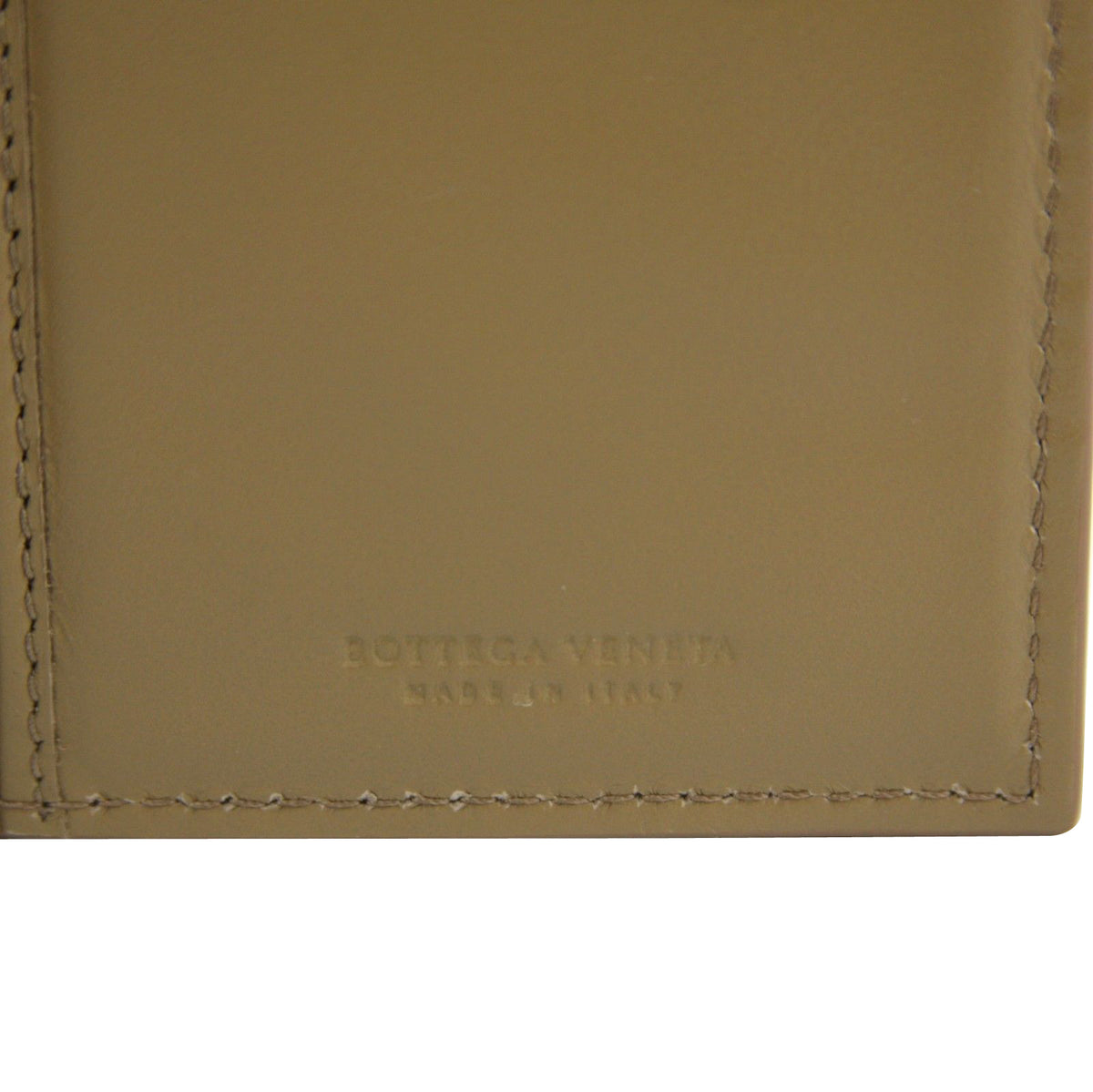 Bottega Veneta Men's Woven Long Light Brown Leather Bifold Wallet 390878 2314