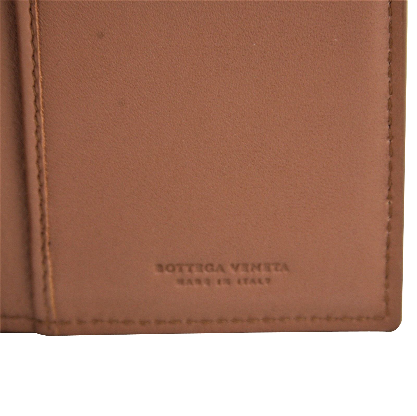 Bottega Veneta Men's Woven Brown Medium Leather Long Bifold Wallet 390878 2531