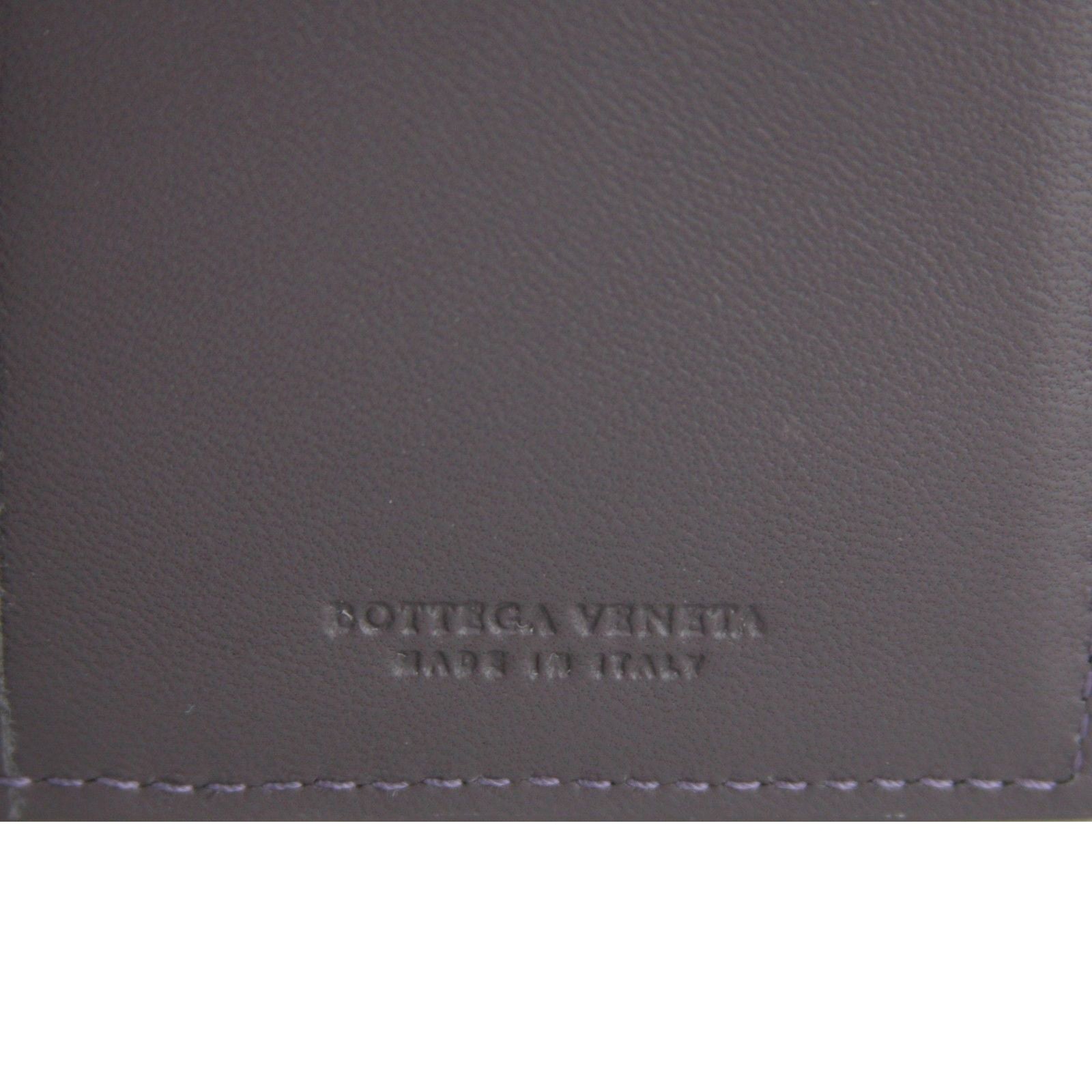 Bottega Veneta Men's Intercciaco Long Bifold Dark Plum Leather Wallet 390878 6017