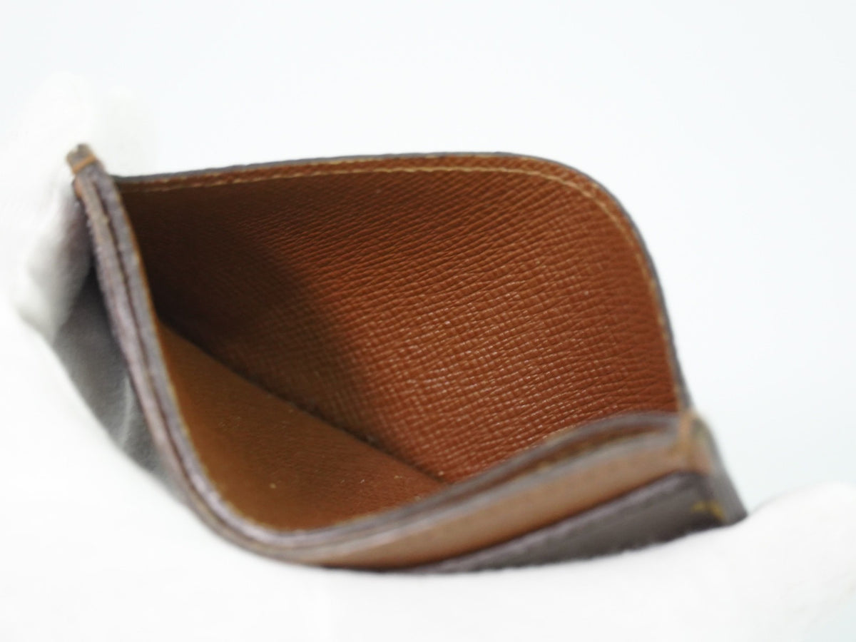 Louis Vuitton Card Holder Reverse Monogram Canvas Brown Canvas Card Holders Accessory (Pre-Owned)