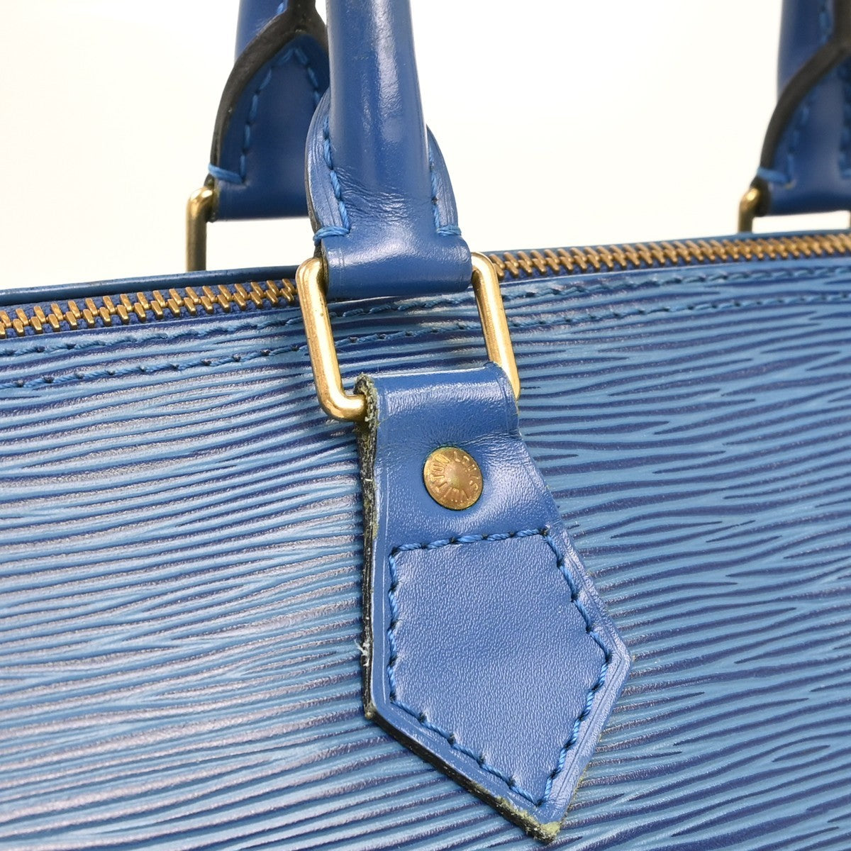 Louis Vuitton Speedy Epi Blue Leather Handbag (Pre-Owned)