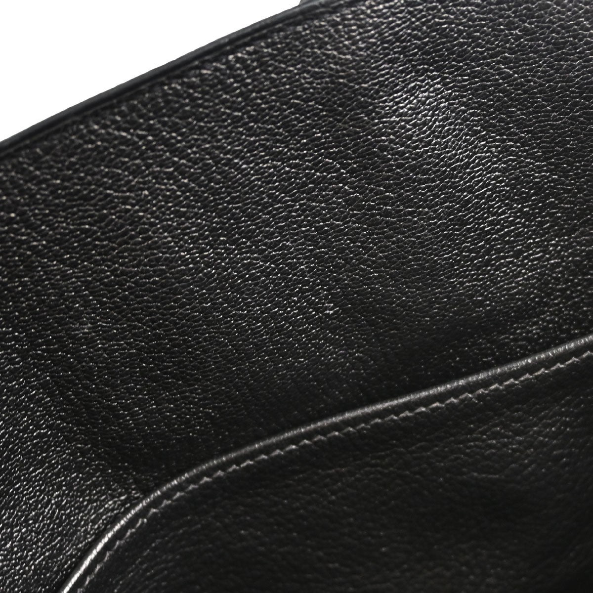 Hermes Birkin Black Clemence With Palladium Hardware Black Leather Handbag (Pre-Owned)